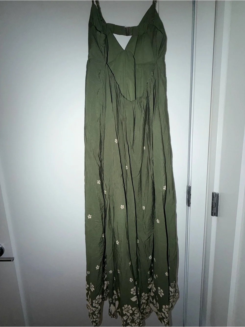Abercrombie & Fitch Olive Green Floral Maxi Dress